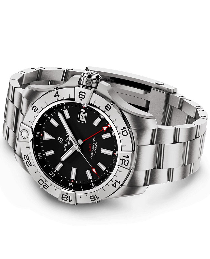 Часы Breitling Avenger Automatic GMT 44 A32320101B1A1 — металл сталь, Швейцария