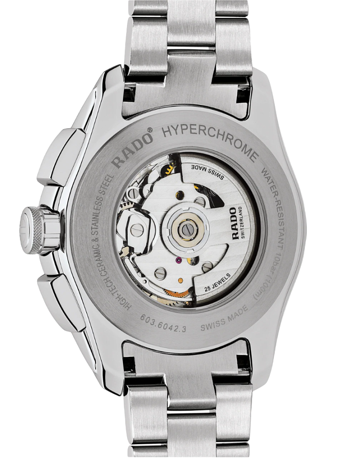 Часы Rado Hyperchrome Automatic Chronograph R32042203 — механические, металл керамика сталь
