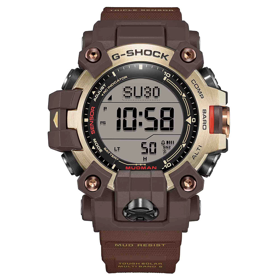 Часы Casio G-Shock GW-9500MH-5 — электронные, сталь карбон пластик