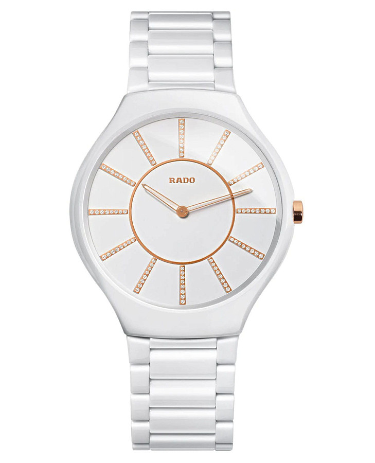 Часы Rado True Thinline R27957702 — мужские, белый
