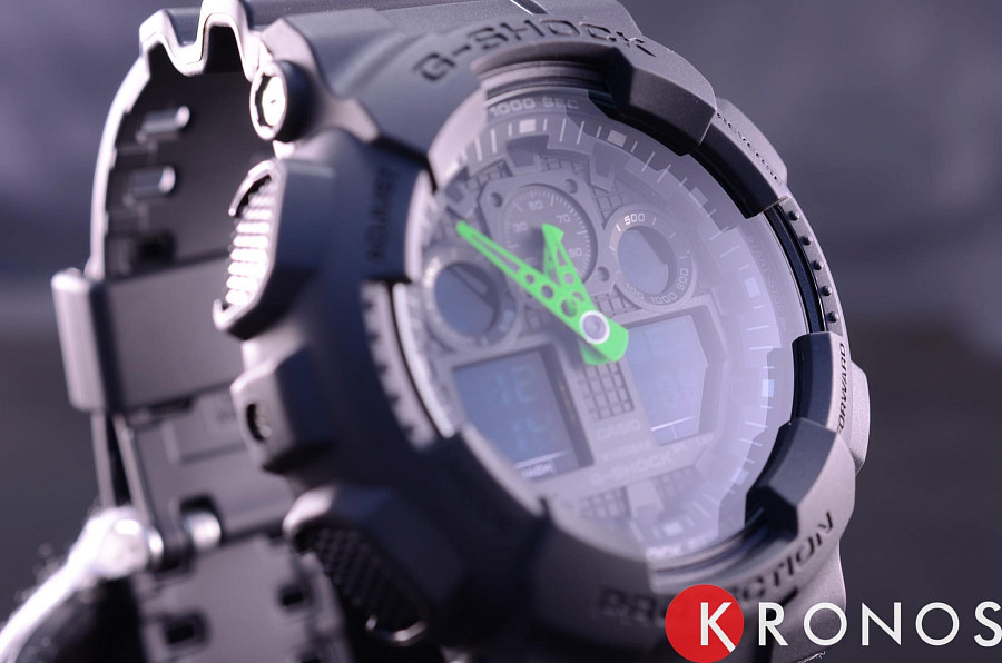 Часы Casio G-Shock GA-100C-1A3 — мужские, черный