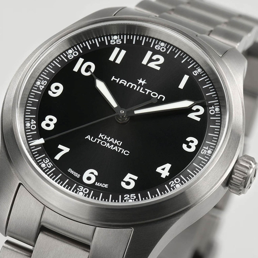 Часы Hamilton Khaki Field Titanium Auto 36mm Limited Edition Engineered Garments H70235130 — титановый, мужские