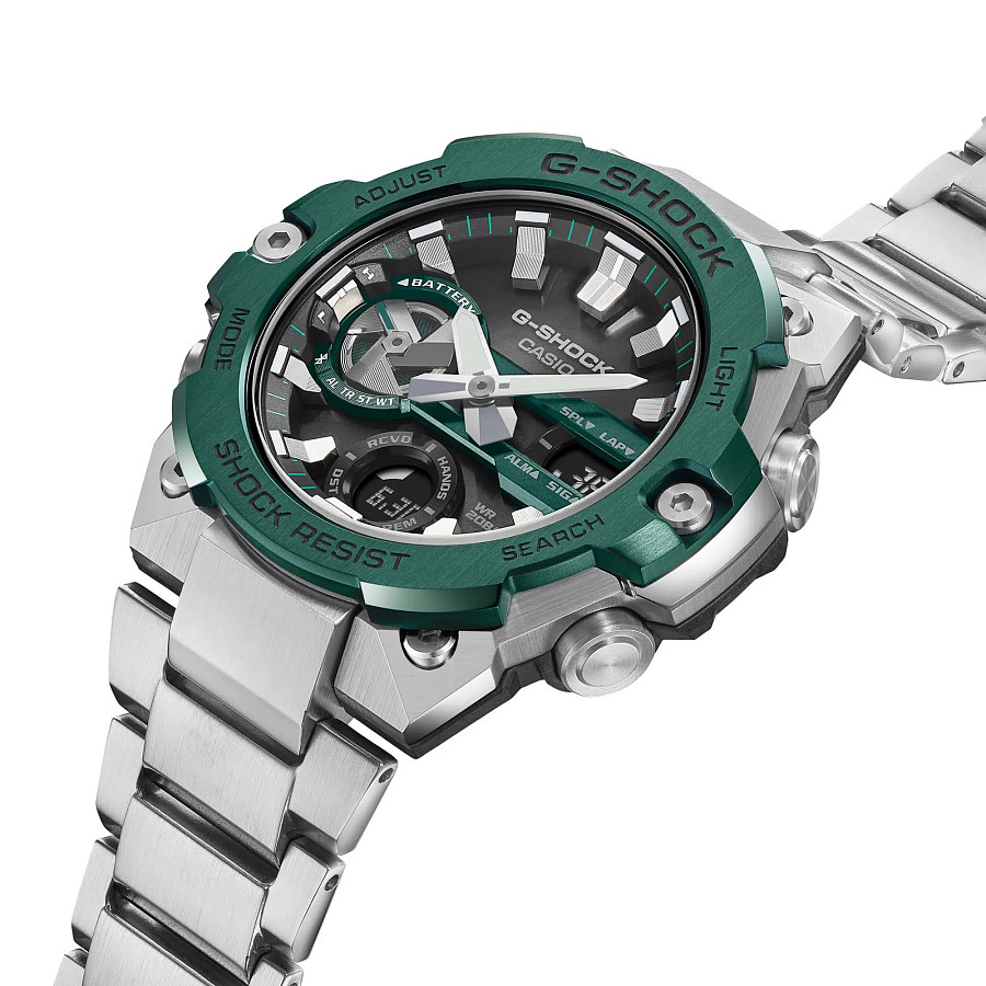Часы Casio G-Shock GST-B400CD-1A3 — черный, сталь карбон