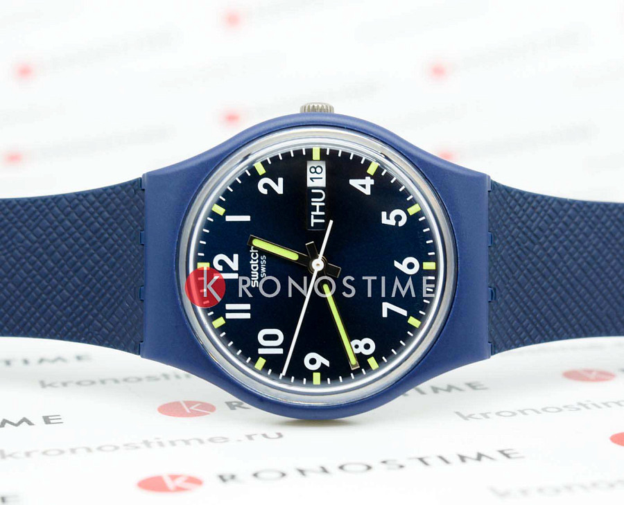 Часы Swatch Gent Biosourced Standard SO28N702 — кварцевые, пластик