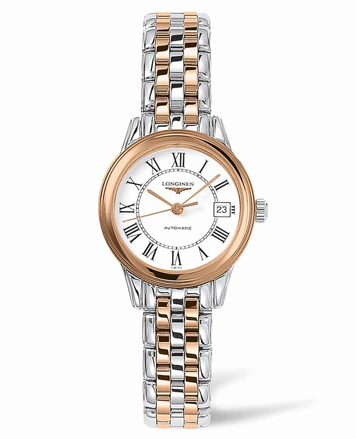 Часы Longines Flagship L4.274.3.91.7 — женские, белый