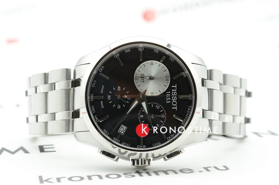 Часы Tissot Couturier GMT T035.439.11.051.00 — Швейцария, кварцевые