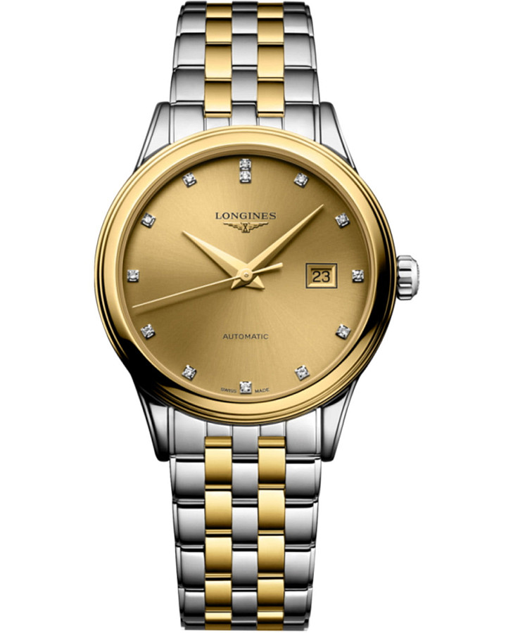 Часы Longines Flagship L4.374.3.38.7 — женские, золотой