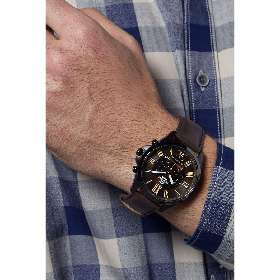 Часы Casio Edifice EFV-500BL-1A — сталь металл, Япония