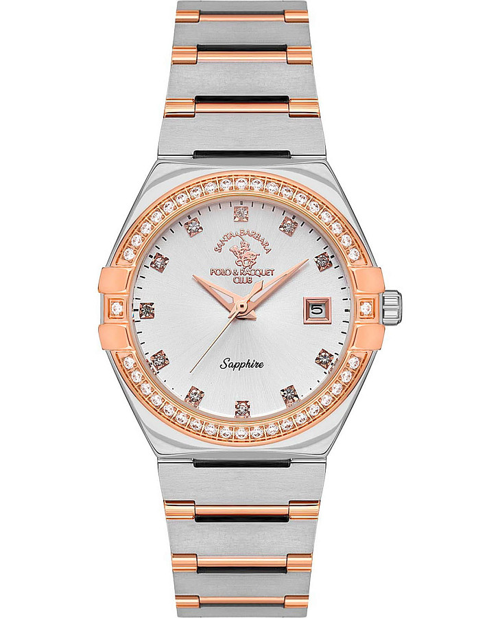 Часы Santa Barbara Polo & Racquet Club Luxury SB.1.10540-2 — женские, серебристый