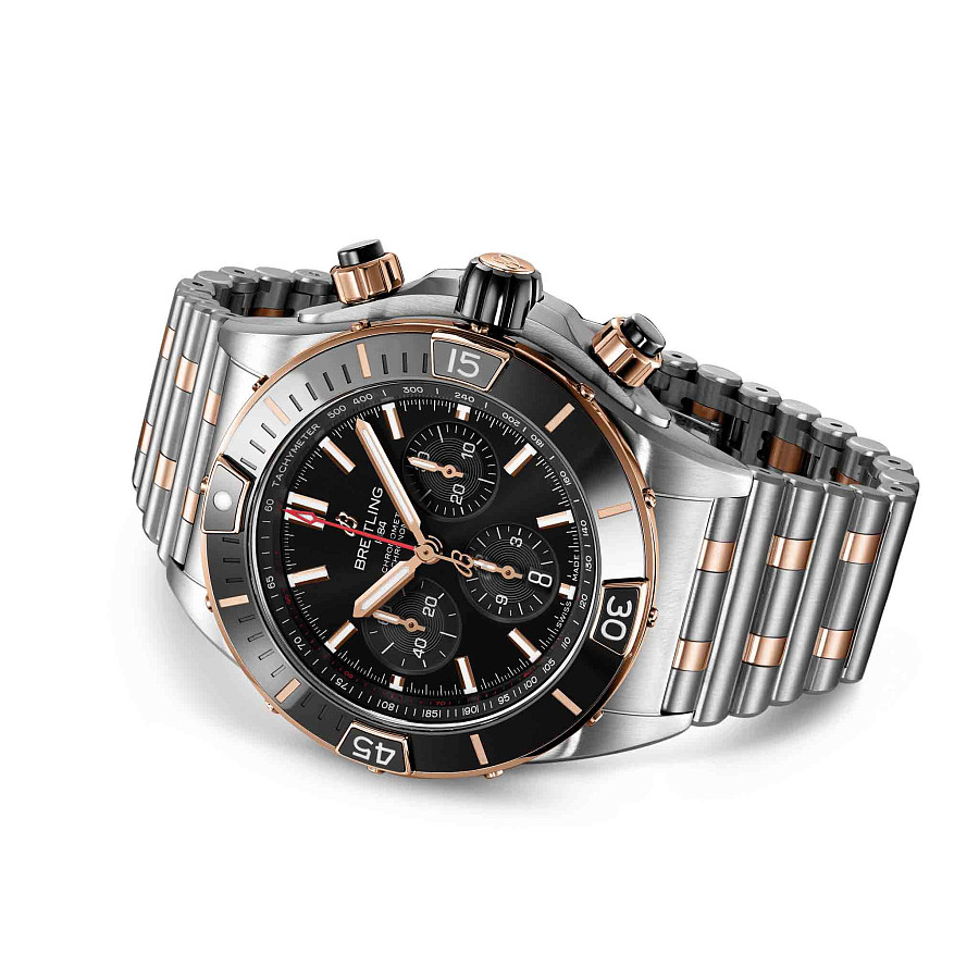 Часы Breitling Super Chronomat B01 44 UB0136251B1U1 — нержавеющая сталь + золото 18к, мужские