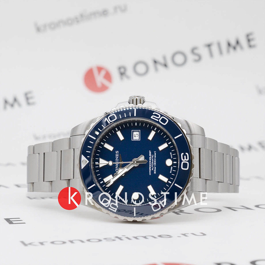 Часы Longines HydroConquest L3.788.4.96.6 — механические, металл сталь
