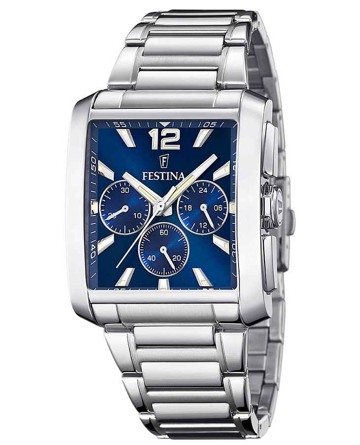 Часы Festina Timeless Chrono F20635/2 — мужские, синий