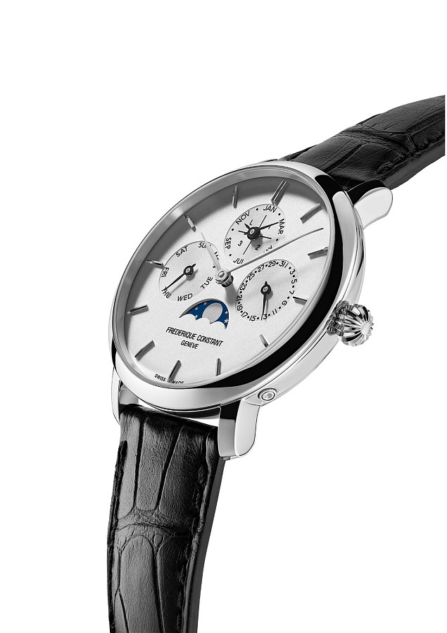Часы Frederique Constant Slimline Perpectual Calendar Manufacture FC-775S4S6 — сталь металл, Швейцария