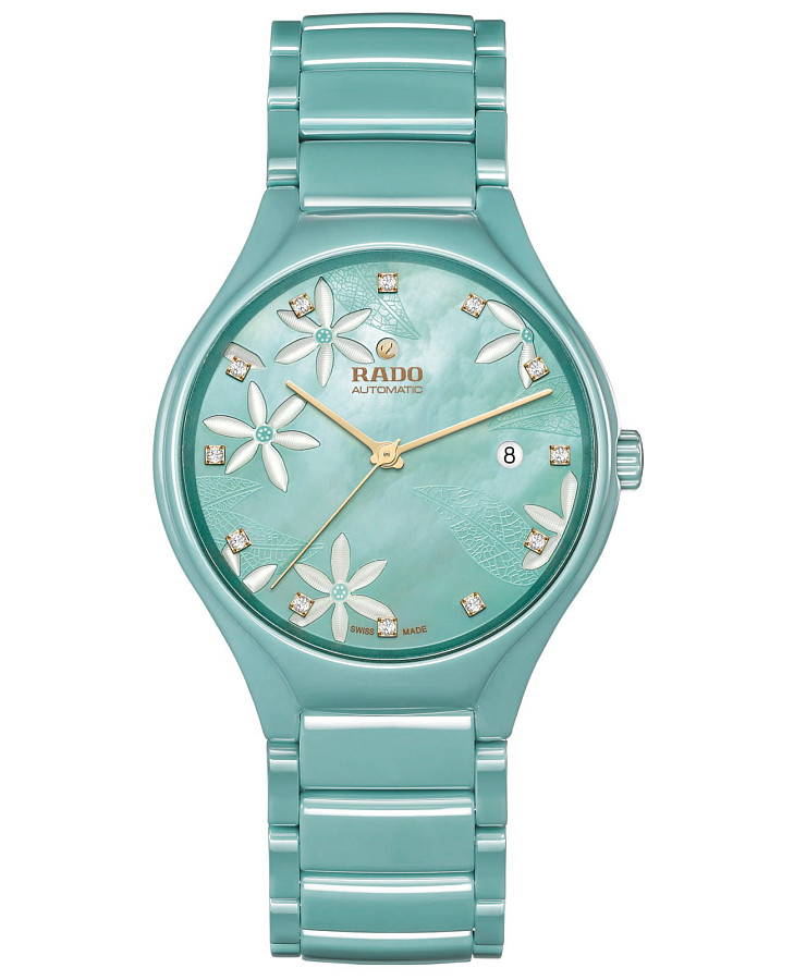 Часы Rado True Great Gardens of the World R27114902 — женские, голубой