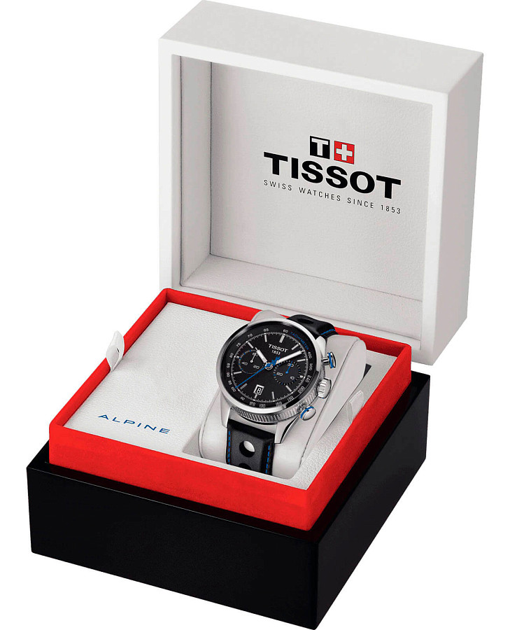 Часы Tissot Alpine On Board Automatic Chronograph T123.427.16.051.00 — мужские, кожаный