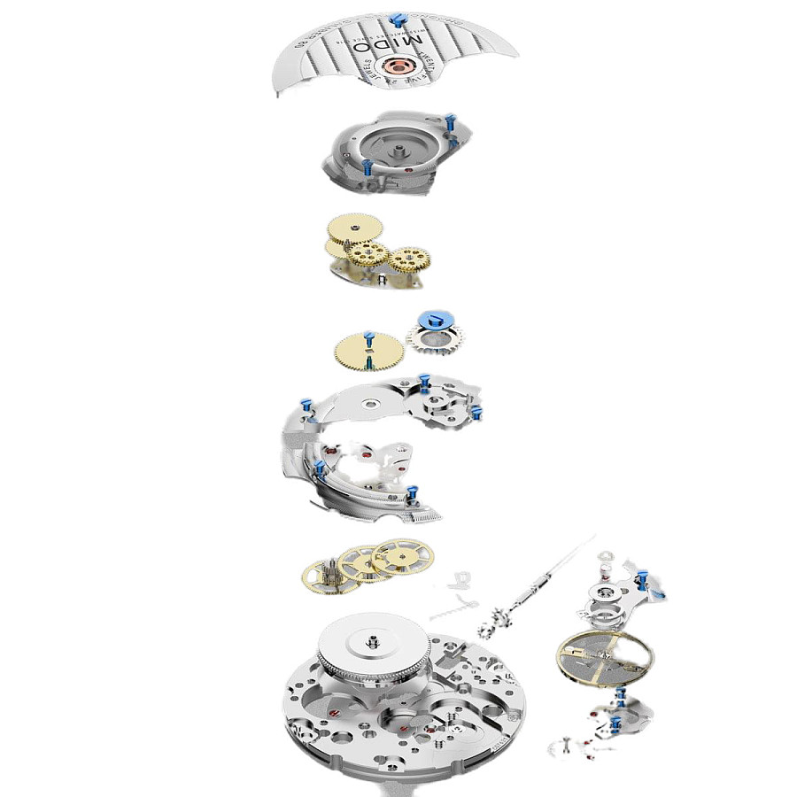 Часы Mido Baroncelli M7600.3.13.4 — сталь металл, Швейцария