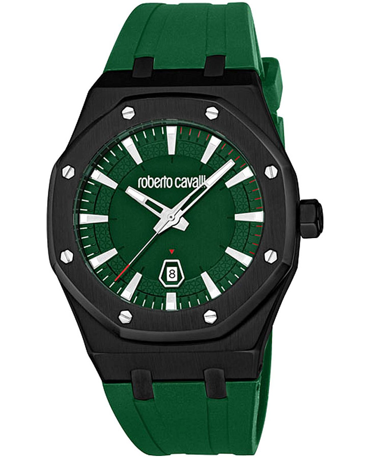 Часы Roberto Cavalli Uomo Ottagono RC5G102P0035 — мужские, зеленый