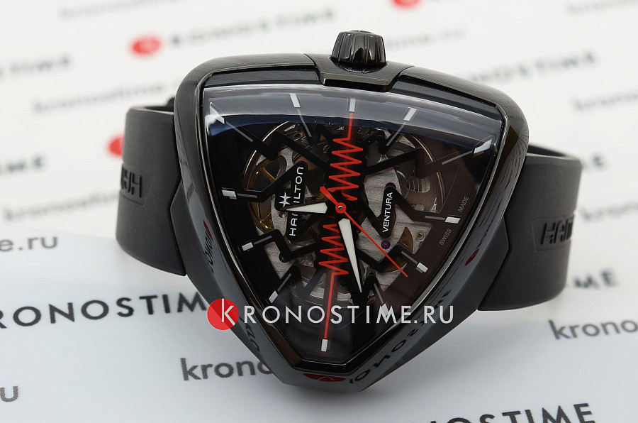 Часы Hamilton Ventura Elvis80 Skeleton Auto H24535331 — механические, Швейцария, мужские