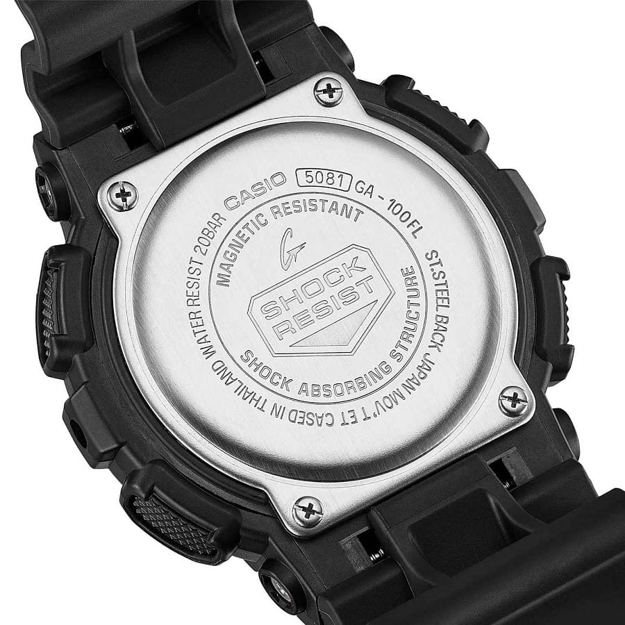 Часы Casio G-Shock GA-100FL-1A — артикул GA-100FL-1A