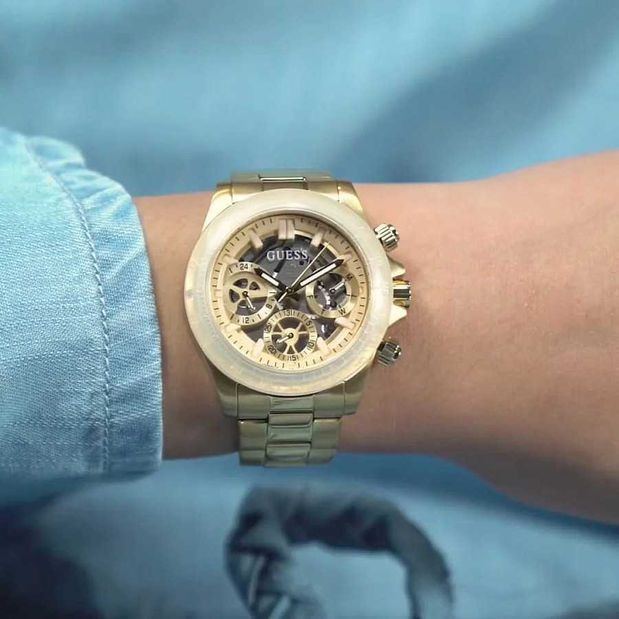 Часы Guess Mirage GW0557L1 — кварцевые, сталь металл