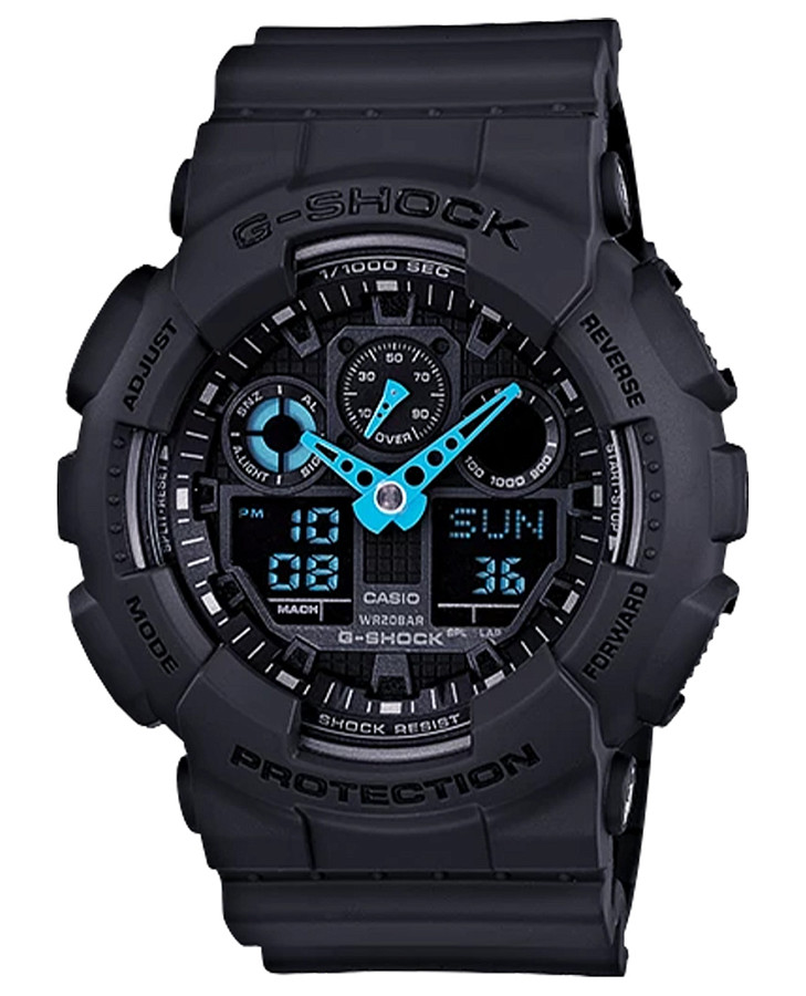 Часы Casio G-Shock GA-100C-8A — мужские, черный