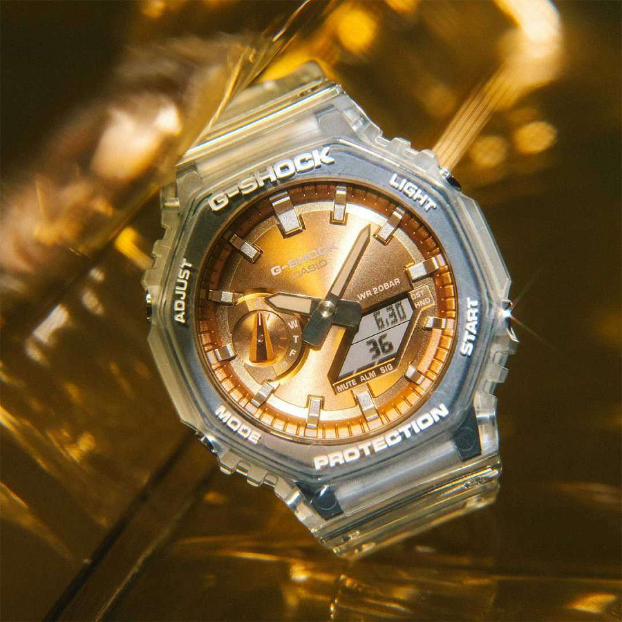 Часы Casio G-Shock GA-2100BM-7A5 — электронные, пластик карбон