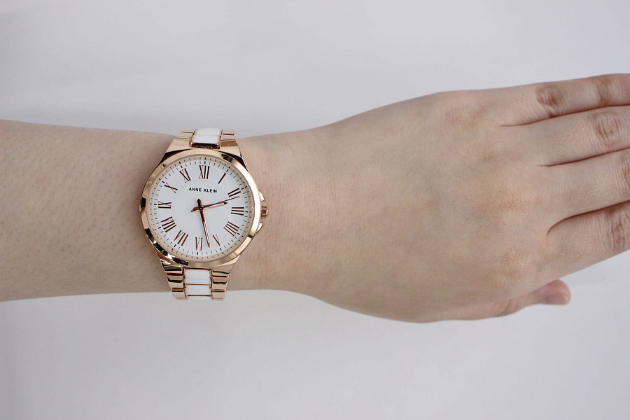 Часы Anne Klein Metals 3922WTRG — женские, сталь c pvd покрытием