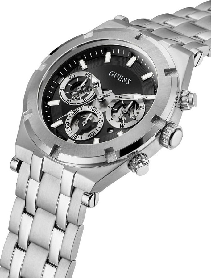 Часы Guess GW0260G1 — черный, металл сталь