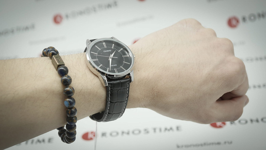 Часы Casio Collection MTP-1303PL-1A — мужские, черный