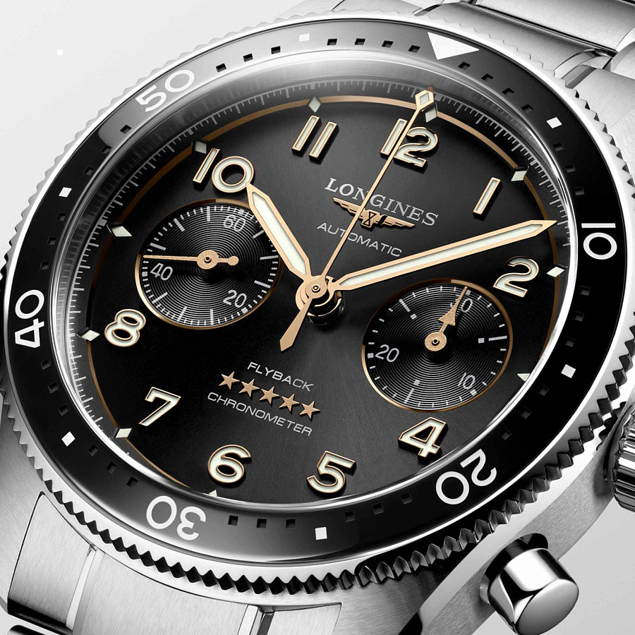 Часы Longines Spirit Flyback L3.821.4.53.6 — механические, Швейцария, мужские