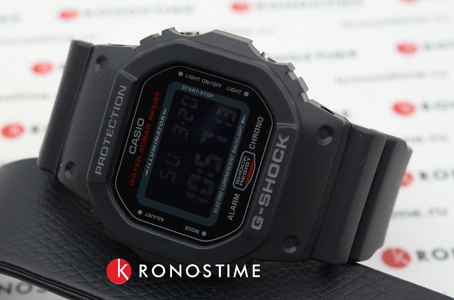 Часы Casio G-Shock DW-5600HR-1E — пластик, мужские, Япония
