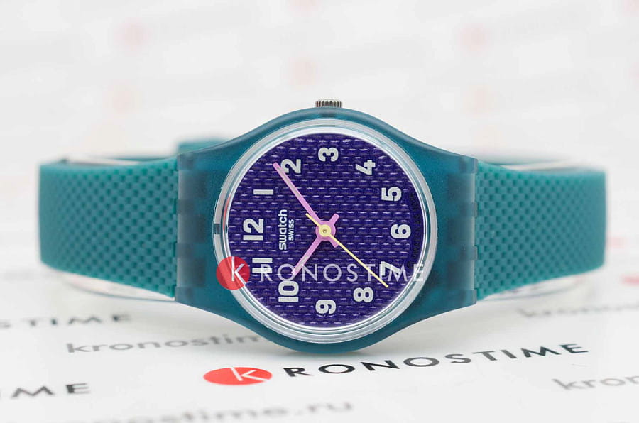 Часы Swatch Teal Weave LL127 — кварцевые, пластик