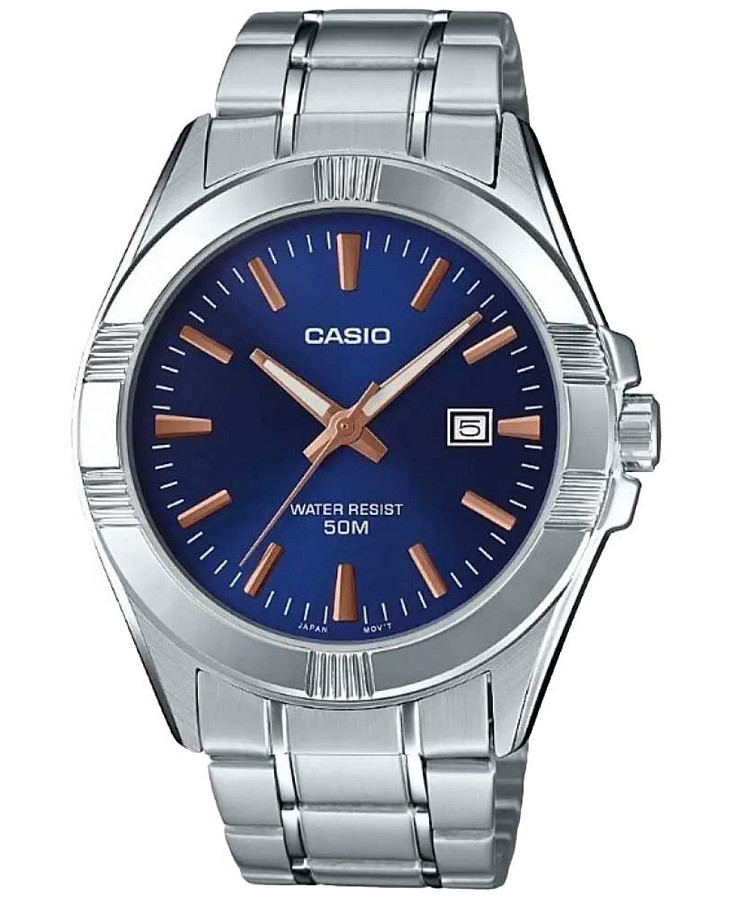 Часы Casio Collection MTP-1308D-2AVDF (MTP-1308D-2A) — мужские, синий