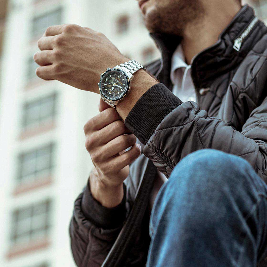 Часы Citizen Promaster JY8078-52L — синий, металл сталь