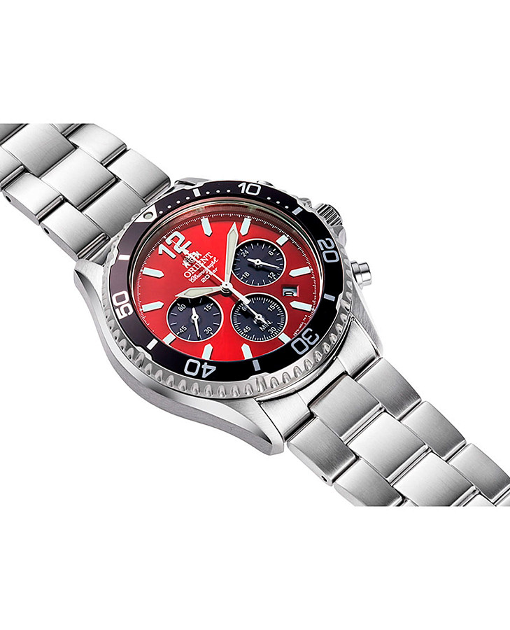 Часы Orient Chronograph RA-TX0207R (RN-TX0207R) — кварцевые, металл сталь