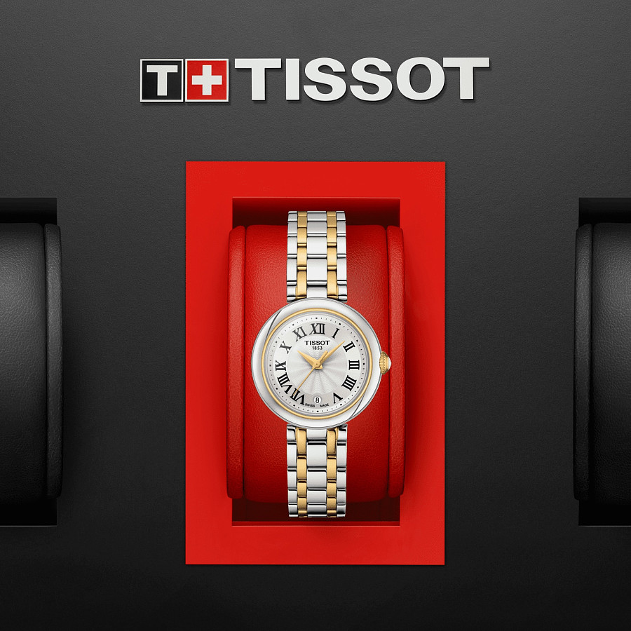Часы Tissot Bellissima Small Lady T126.010.22.013.00 — женские, сталь c pvd покрытием