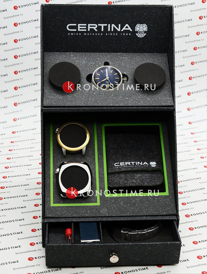 Часы Certina DS+ C041.407.19.041.01 — механические, Швейцария, мужские