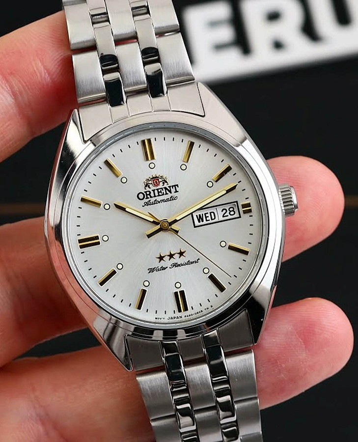 Часы Orient 3 Star RA-AB0E10S (RN-AB0E10S) — механические, сталь металл