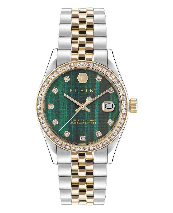 Часы Philipp Plein Date Superlative PWYAA0523 — женские, зеленый