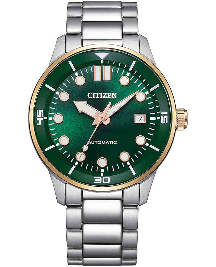 Часы Citizen Automatic NJ0196-80X — мужские, зеленый
