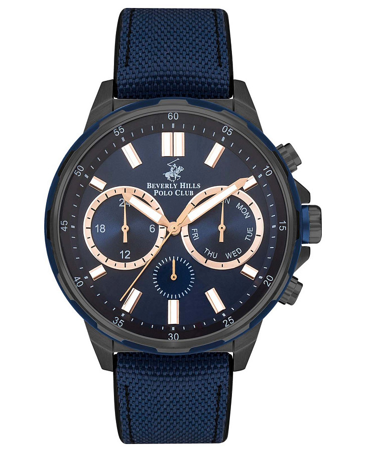 Часы Beverly Hills Polo Club BP3402X.099 — мужские, синий