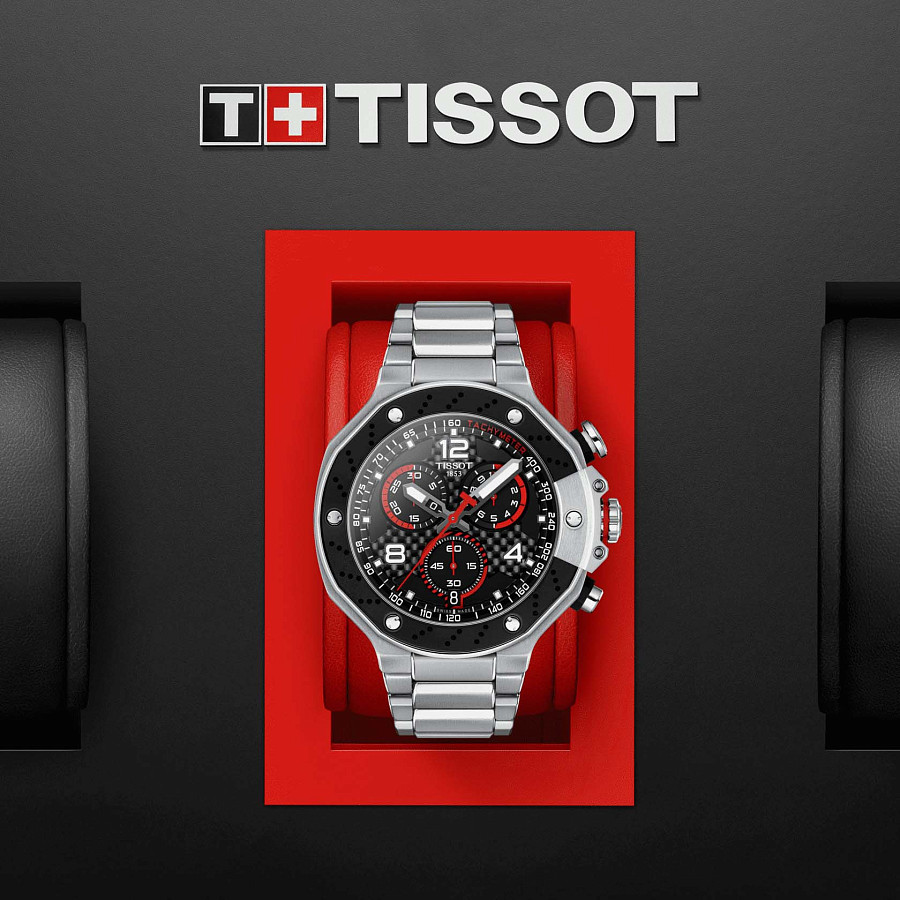 Часы Tissot T-Race MotoGP Chronograph 2022 T141.417.11.057.00 — черный, металл сталь