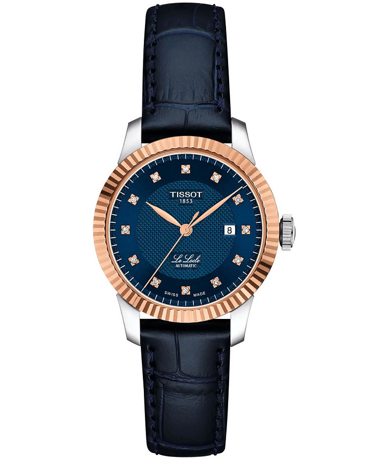 Часы Tissot le Locle Gold 29 mm T932.207.46.046.00 — женские, синий