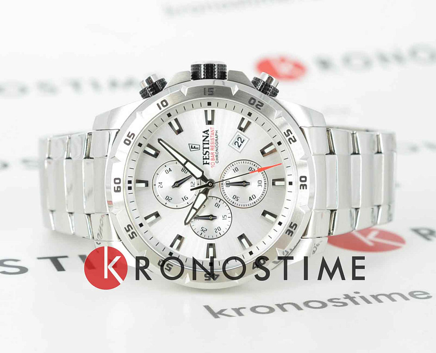 Часы Festina Chrono Sport F20463/1 — кварцевые, металл сталь