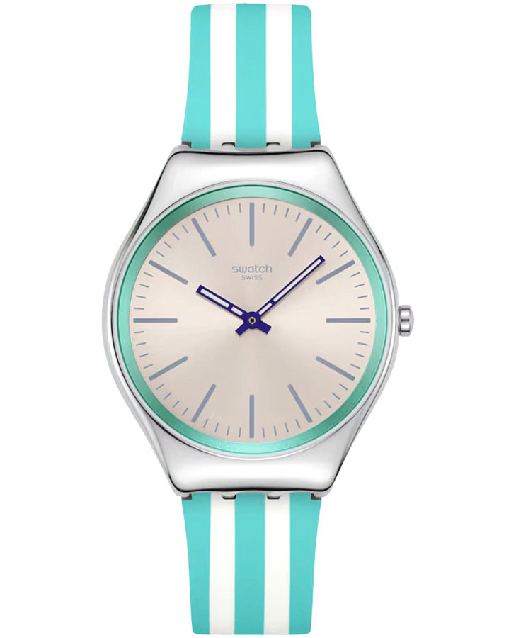 Часы Swatch Beach Hour SYXS160 — женские, бежевый
