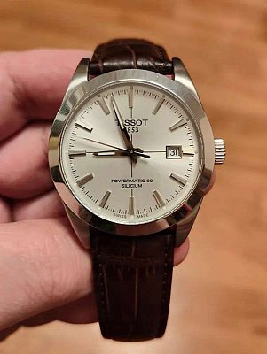 Фото покупателя: Швейцарские механические наручные часы Tissot Gentleman Powermatic 80 Silicium T127.407.16.031.01