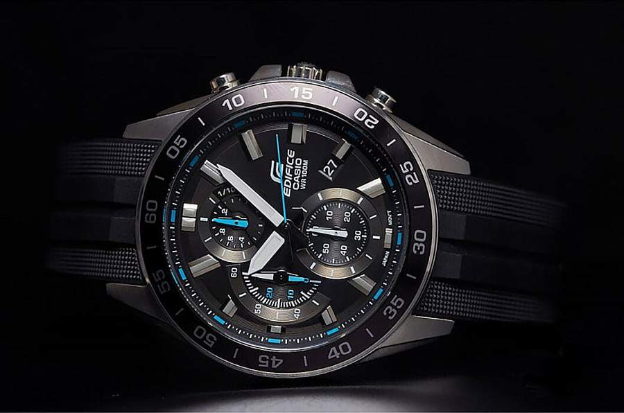 Часы Casio Edifice EFV-550P-1AVUDF (EFV-550P-1A) — сталь металл, Япония