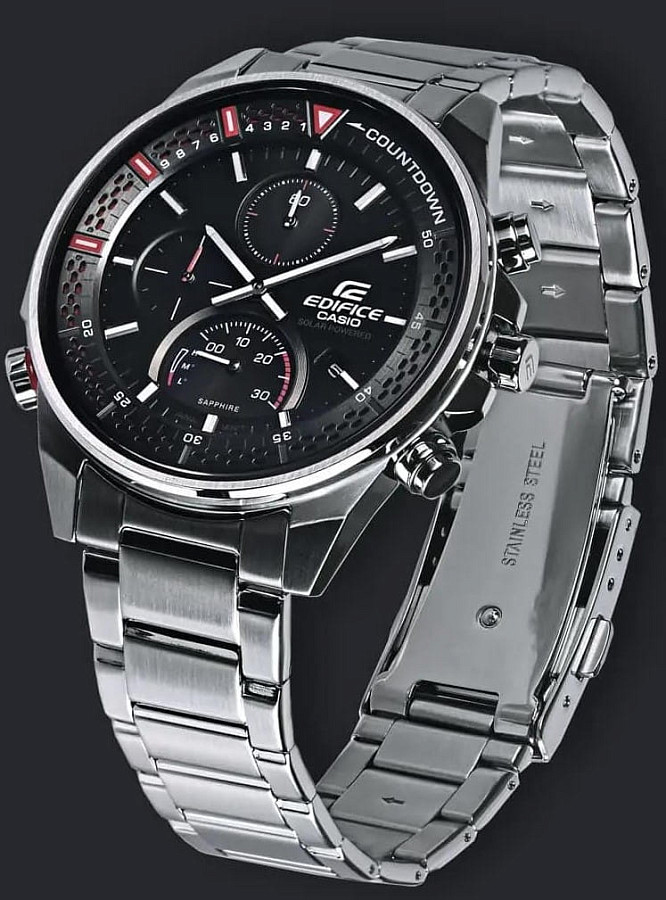 Часы Casio Edifice EFS-S590D-1A — черный, металл сталь
