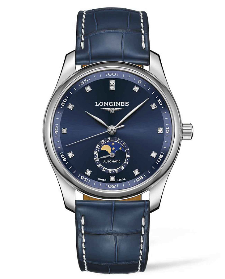 Часы Longines Master Collection L2.909.4.97.0 — мужские, синий