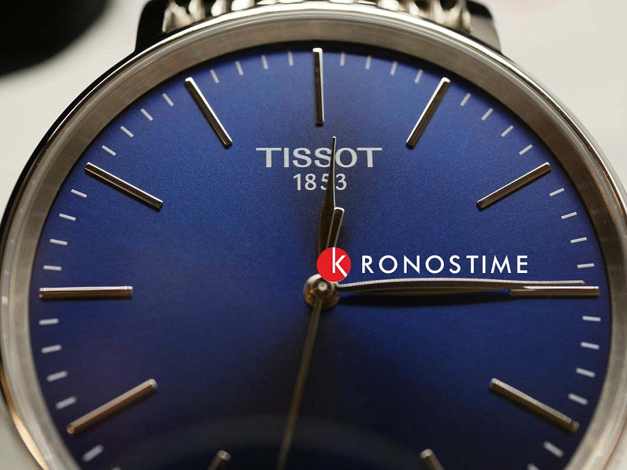 Часы Tissot Everytime Gent T143.410.11.041.00 — синий, металл сталь